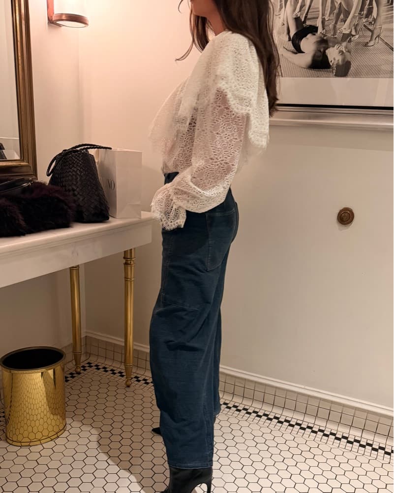 Stunning Long Sleeve Lace Top - Image 6