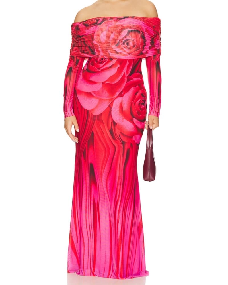 AFRM Thelma Dress In Organic Rose - Image 2