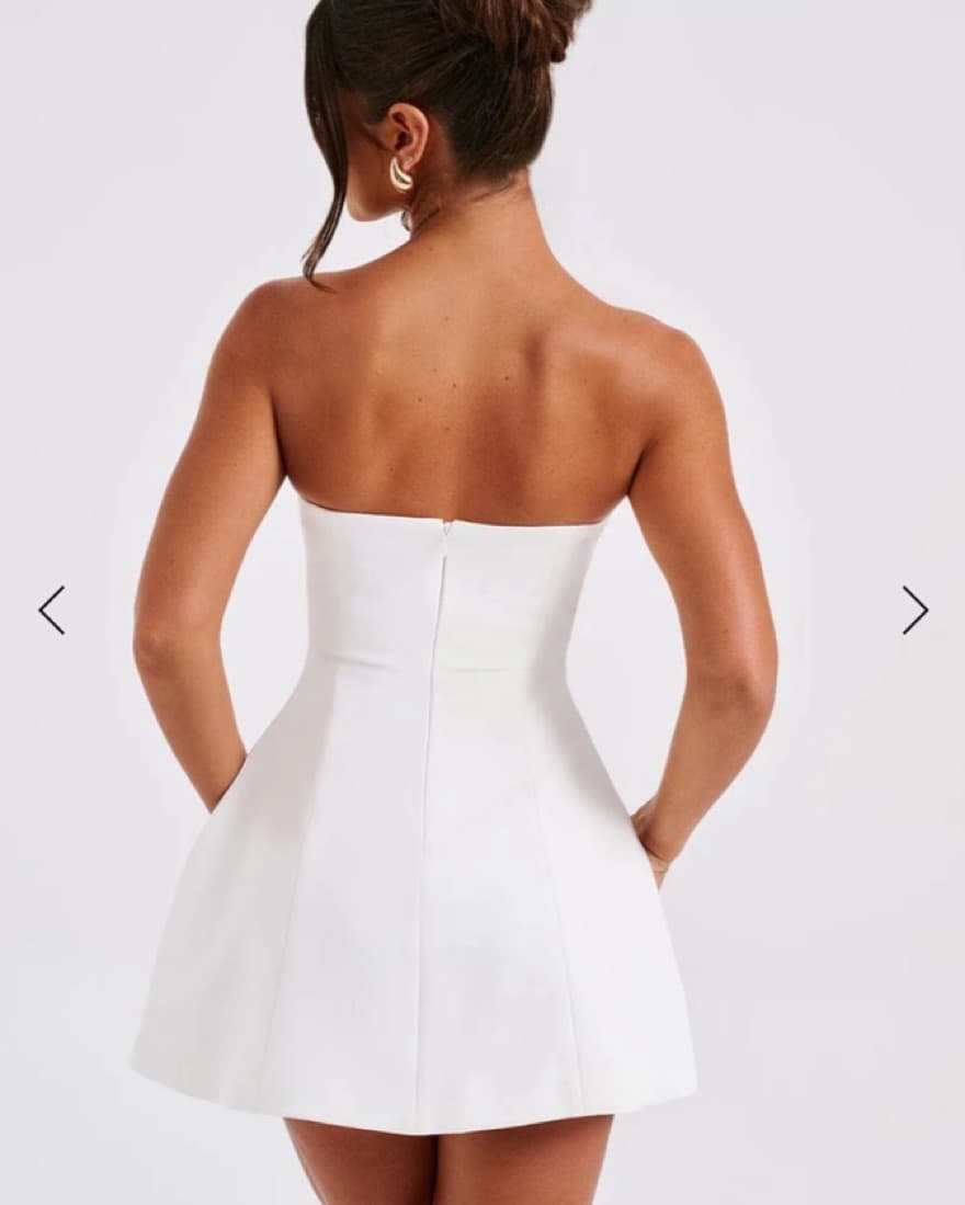 Babyboo White Asha Mini Dress - Image 3