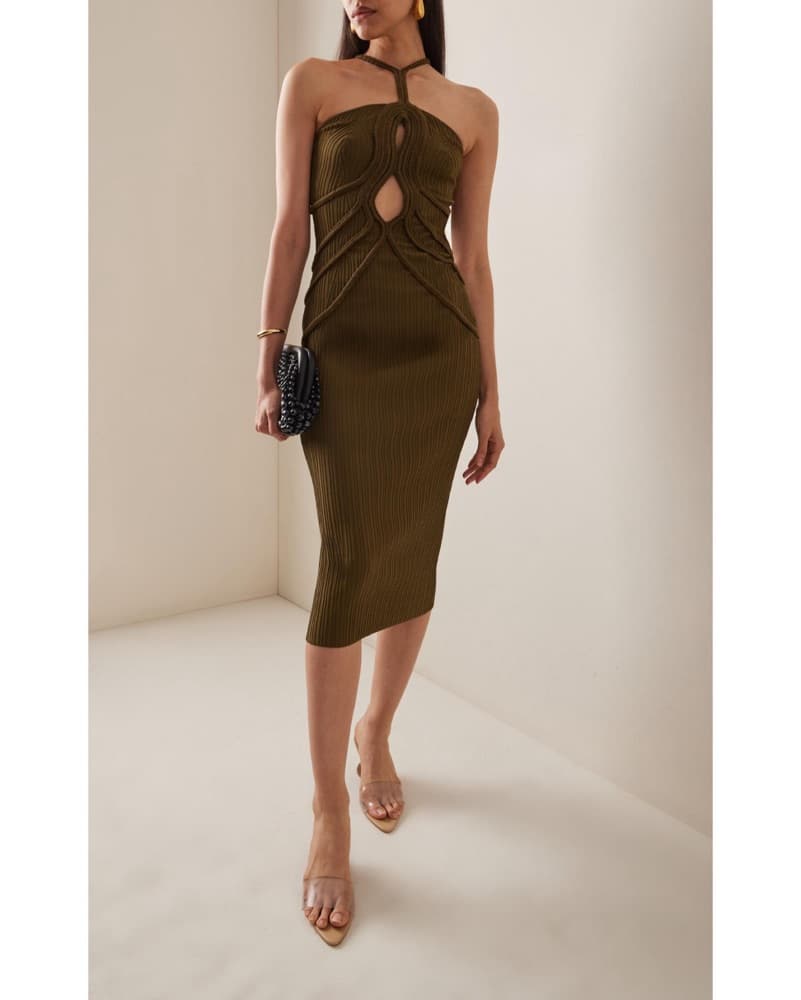 Cult Gaia Avery Green Dress - Image 4