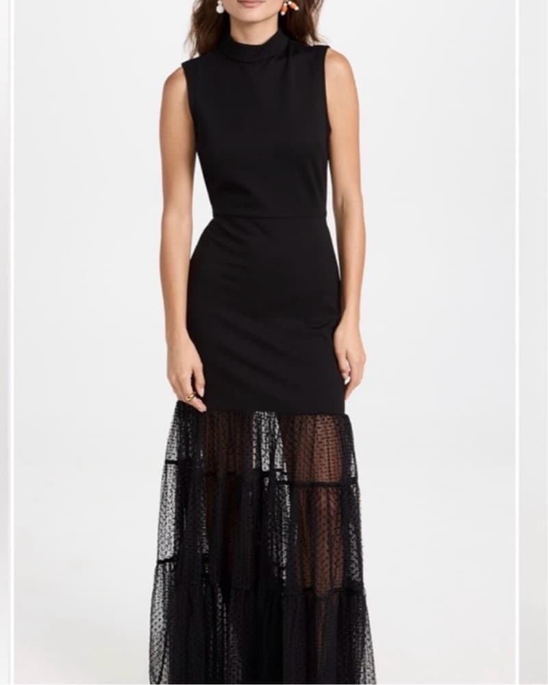 Staud Black Sleevless Daffodil Dress - Image 3