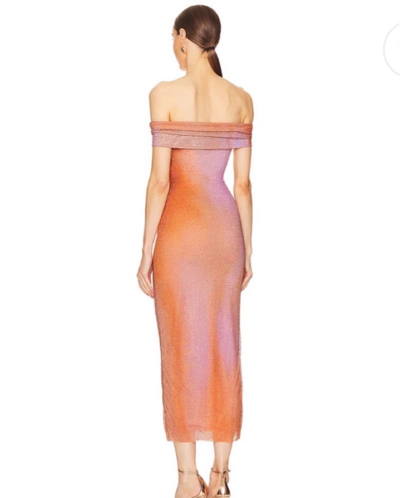 Rhinestone Self-Potrait Dress - Image 3