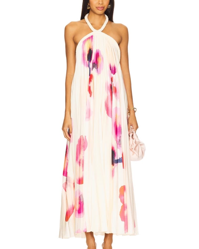 Acler Floral Halter Maxi Dress - Image 1