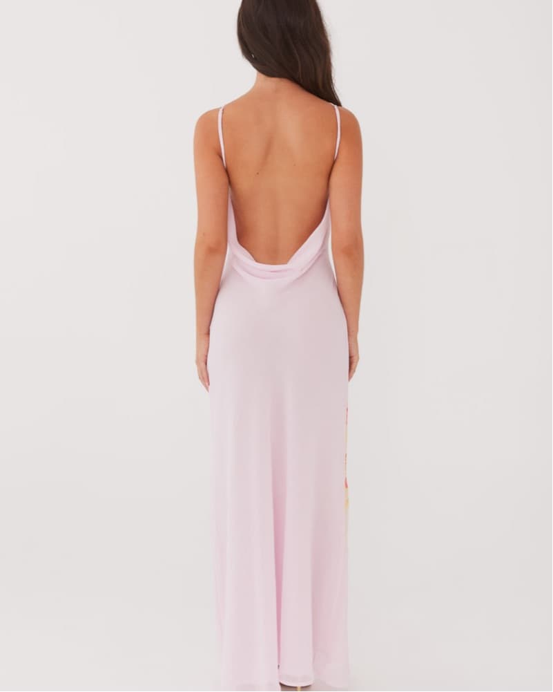 Light Pink floral Halter dress - Image 5