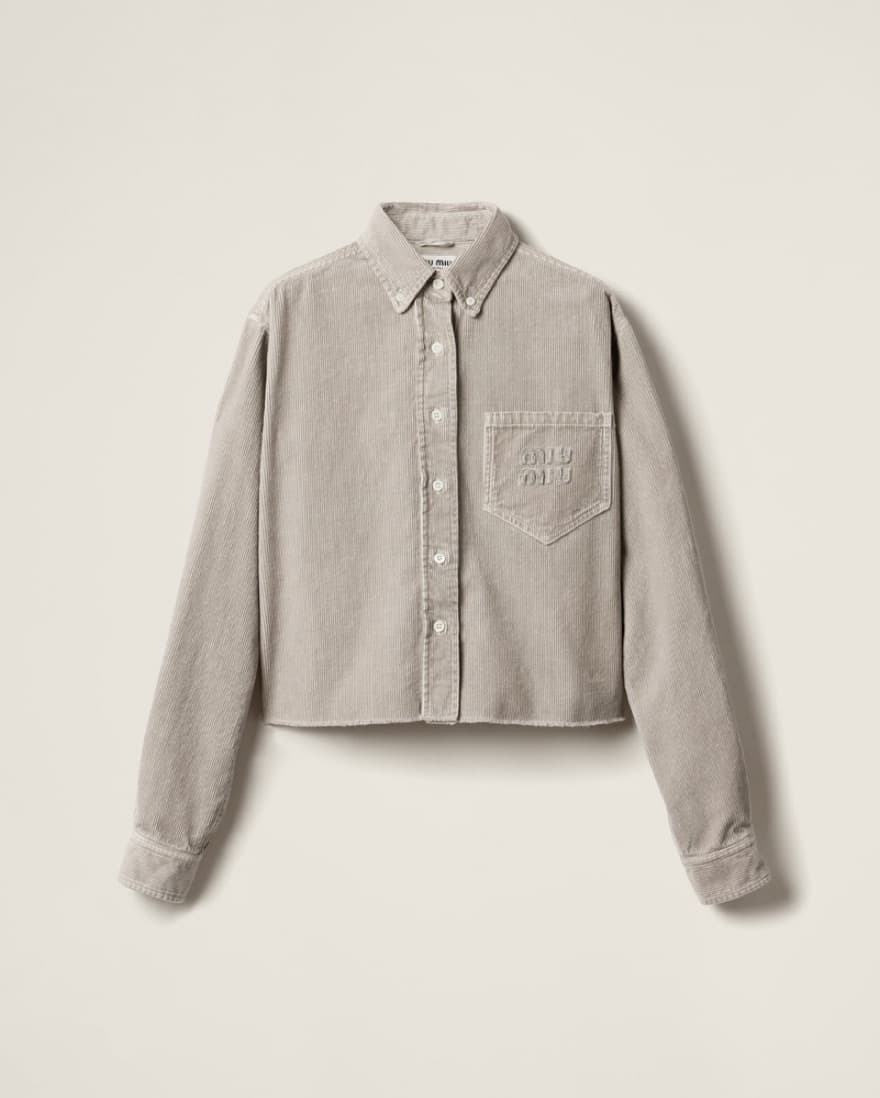 Miu Miu Corduroy Grey Set - Image 4