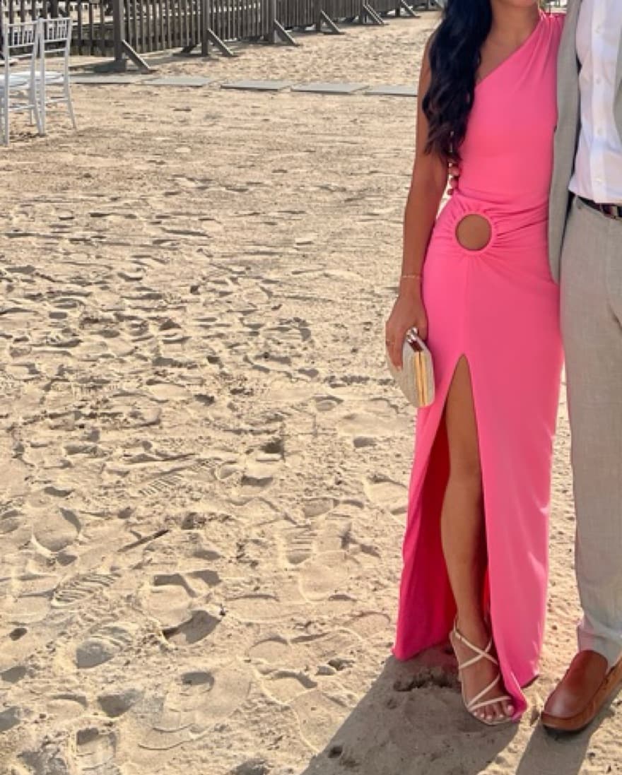 Michael Costello x Revolve Pink Gown - Image 2