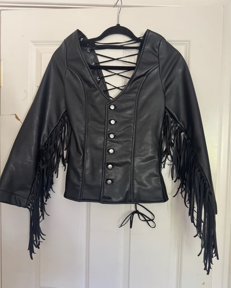 Leather Fringe Top - Image 3