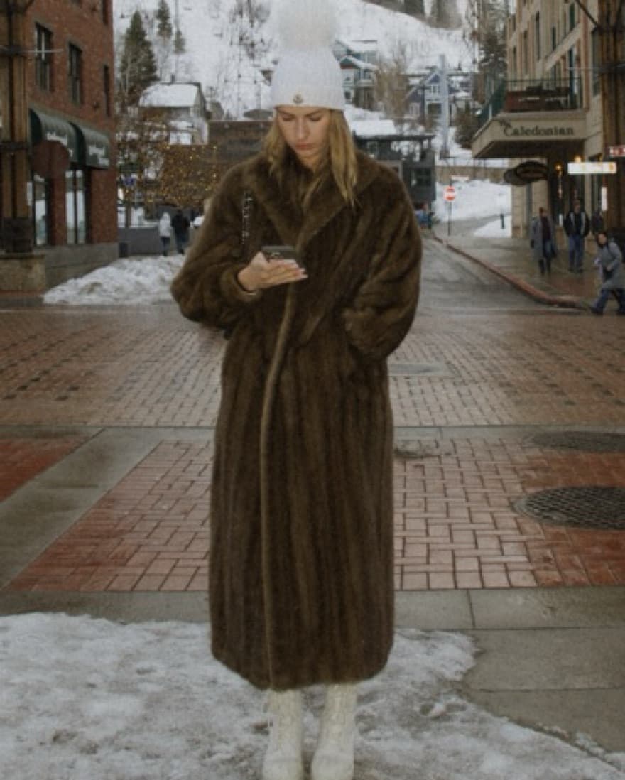 Floor Length Mink Coat - Image 2