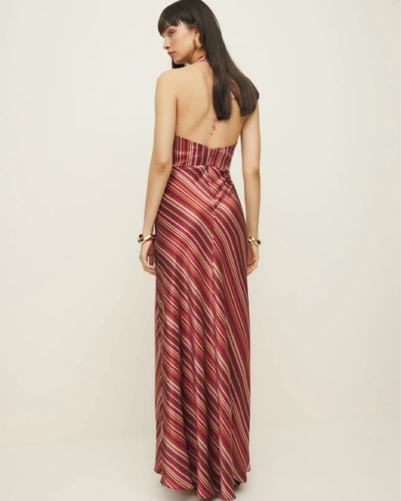 Reformation Daniela Silk Dress Size 12 - Image 2