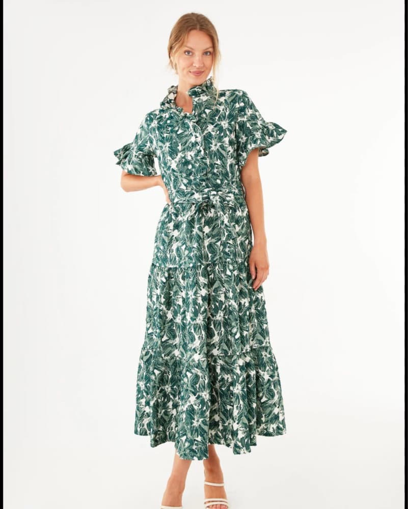 Abbey Glass Green Hibiscus Sadie - Image 1