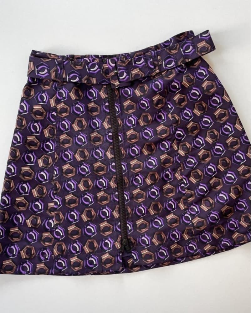 Prada F/W 2012 Nylon Skirt - Image 1