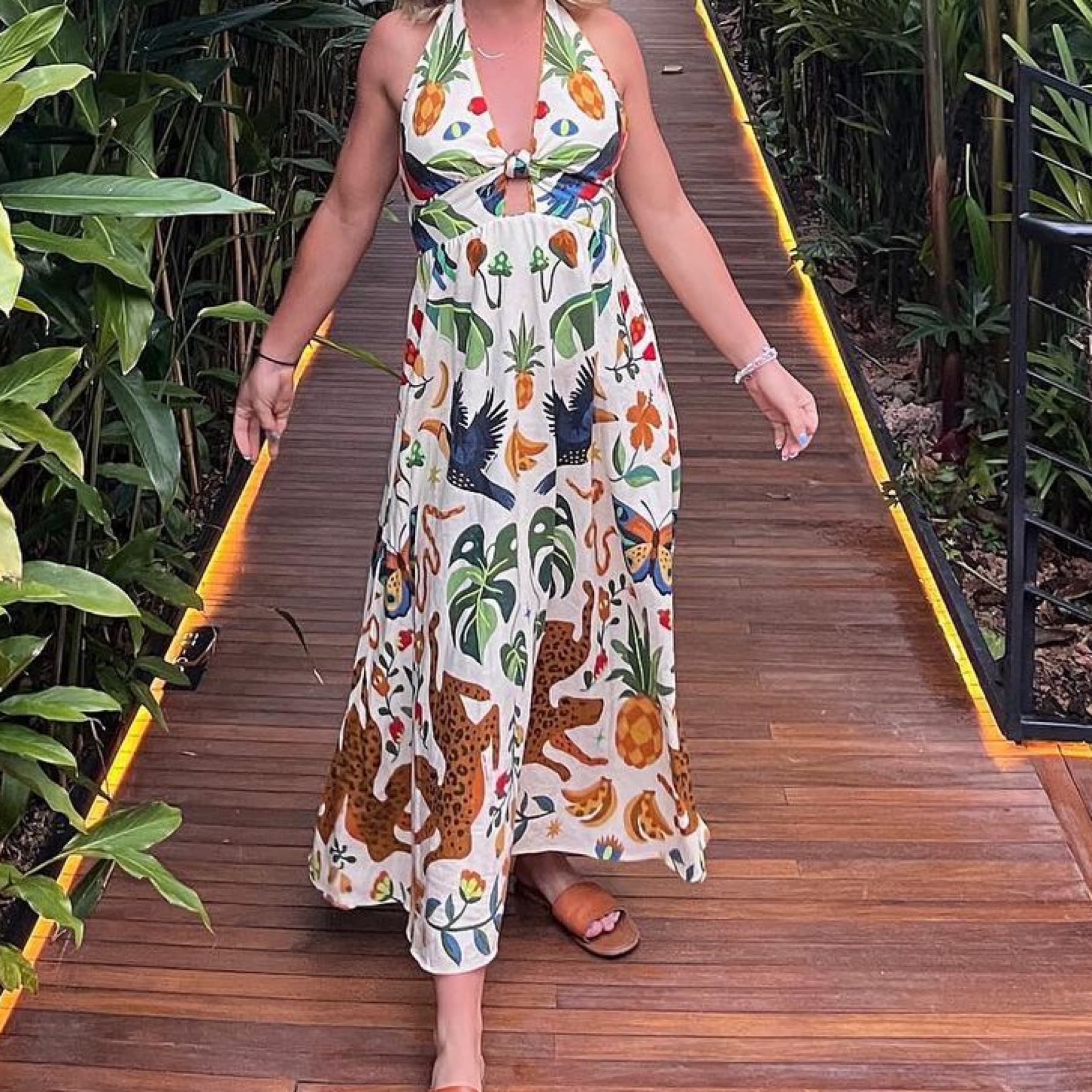 Farm Rio Maxi Tropical Dress - Image 2