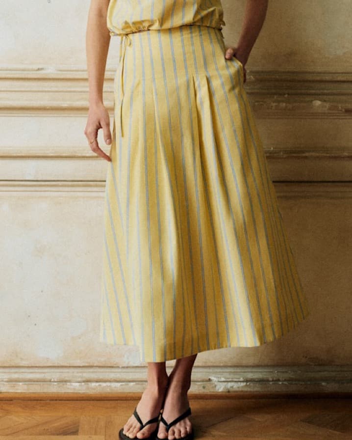 Sezane Yellow Pinstripe Set - Image 3
