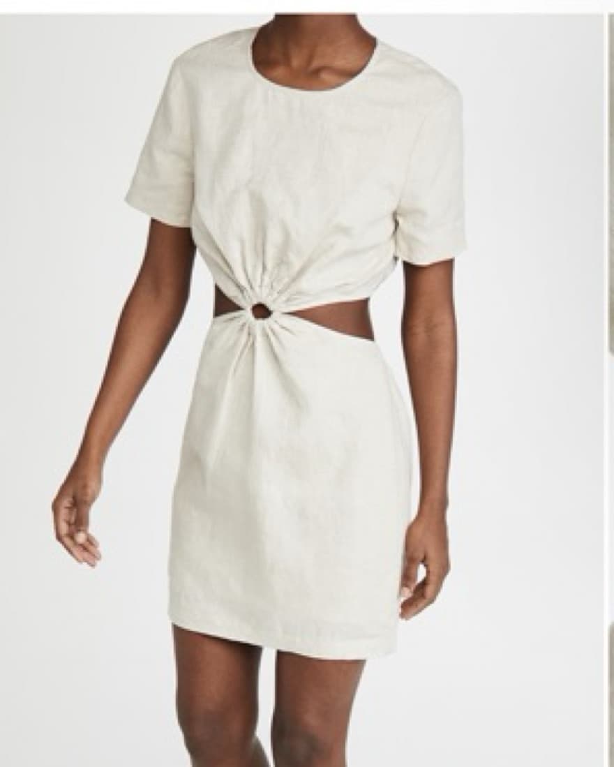 Staud Linen Mini Dress  - Image 1