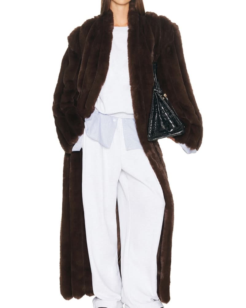 Helsa Irina Faux Fur Coat XXS/XS - Image 4
