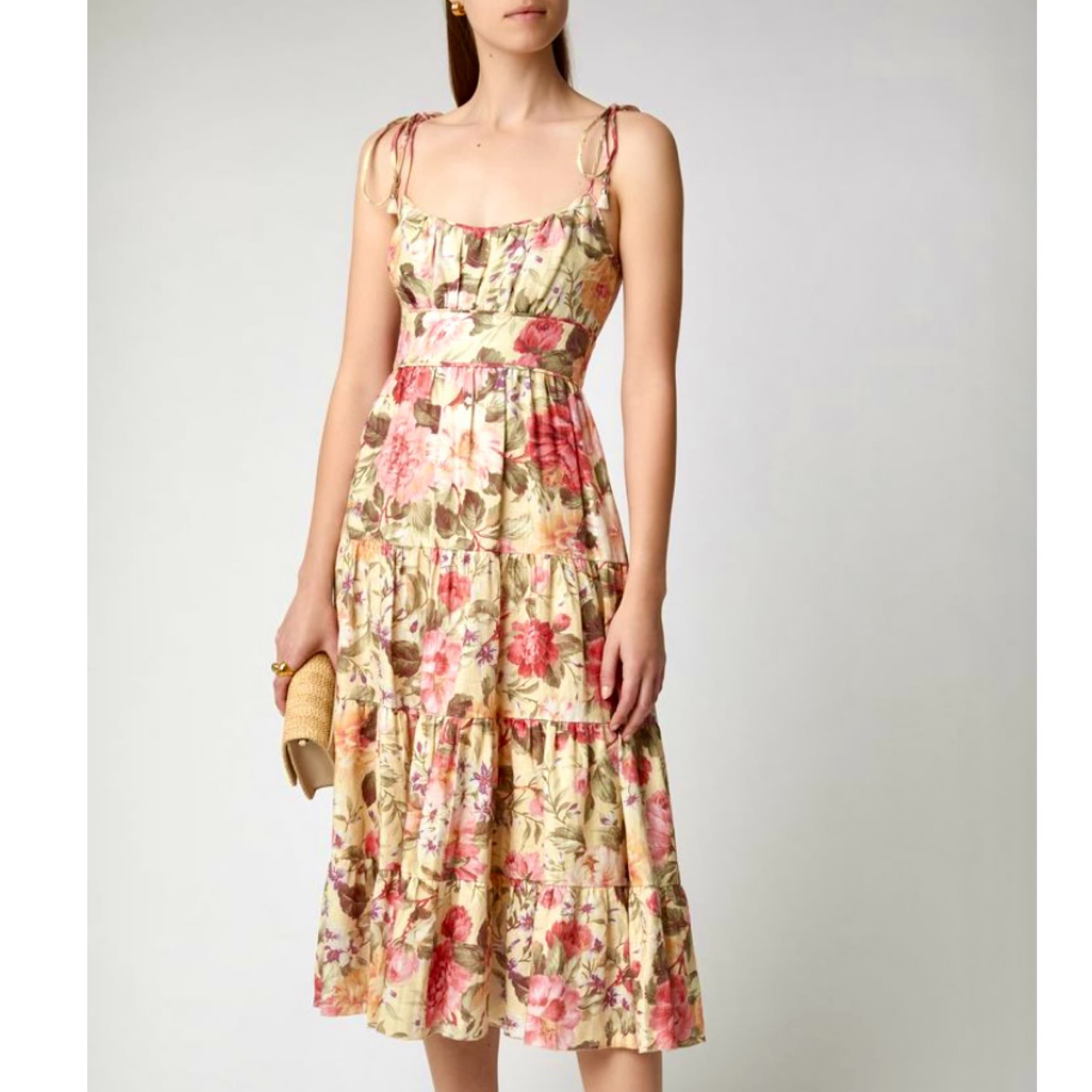 Zimmermann Honour Tie Foral Dress - Image 1