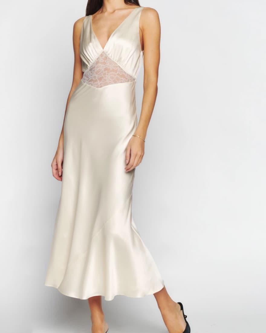 Reformation Inara Silk Dress - Image 1