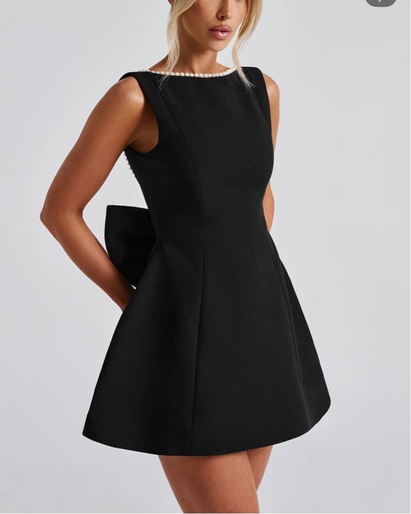Babyboo Black Bow Dress  - Image 2