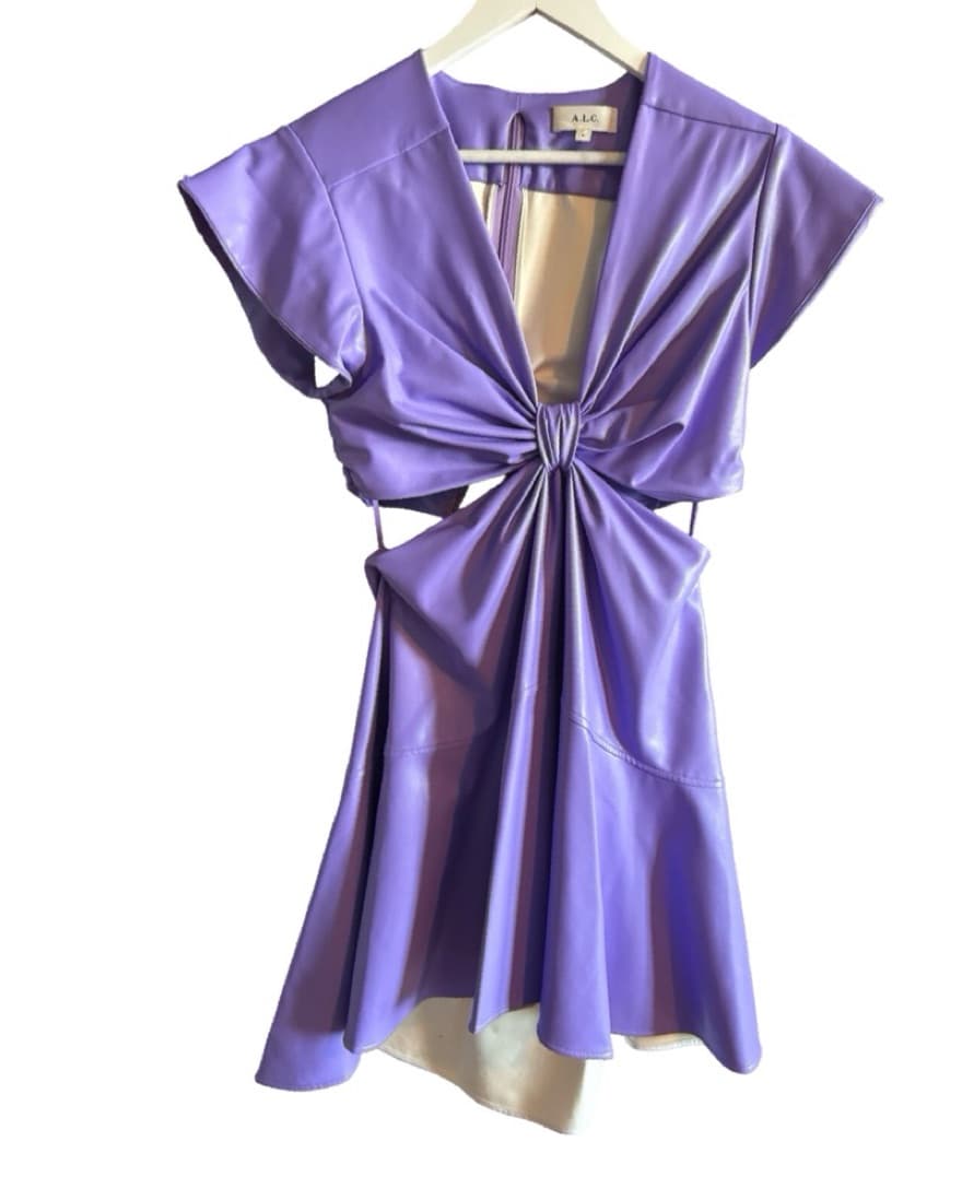 ALC Lexi Coated Cutout Mini Dress - Image 4