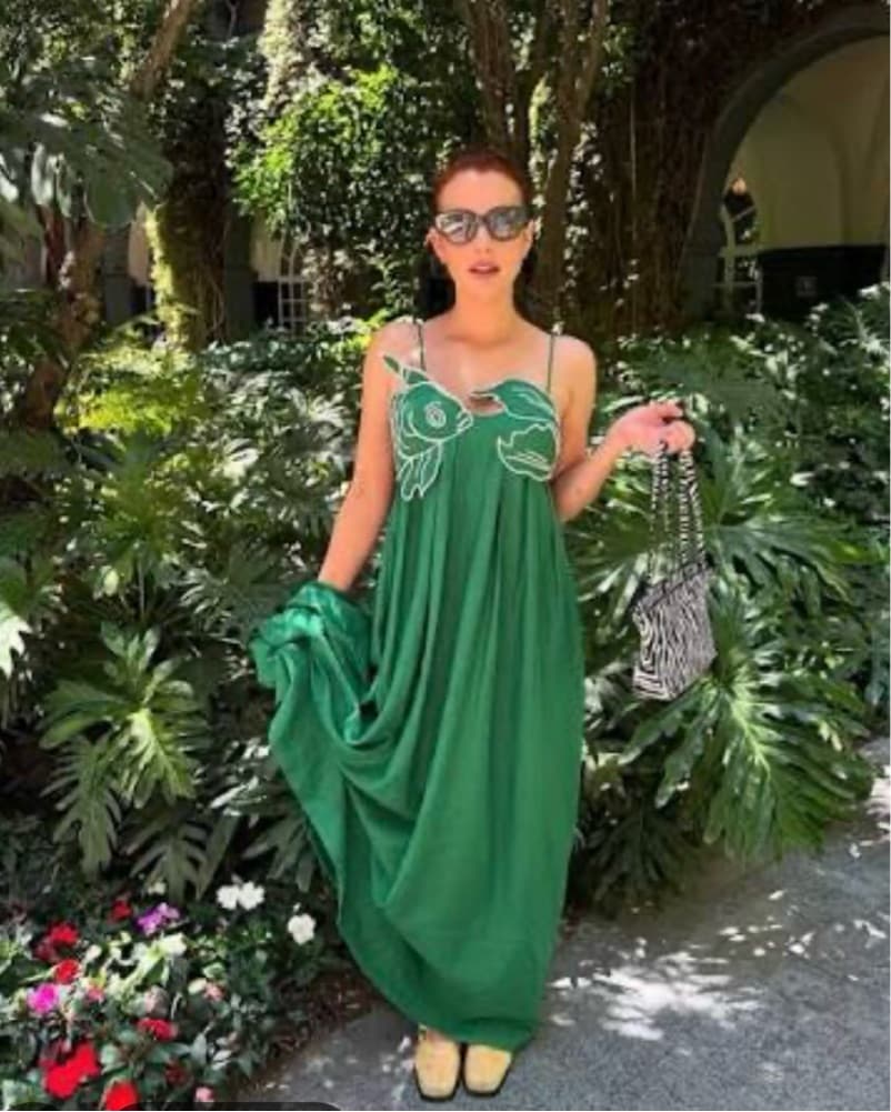 Green Fish Dress - Image 2