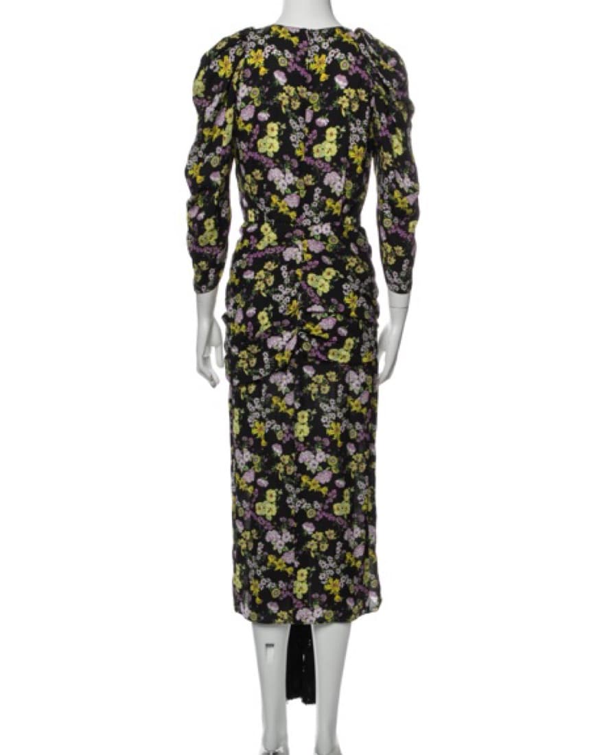 Magda Butrym Black Floral Dress - Image 2