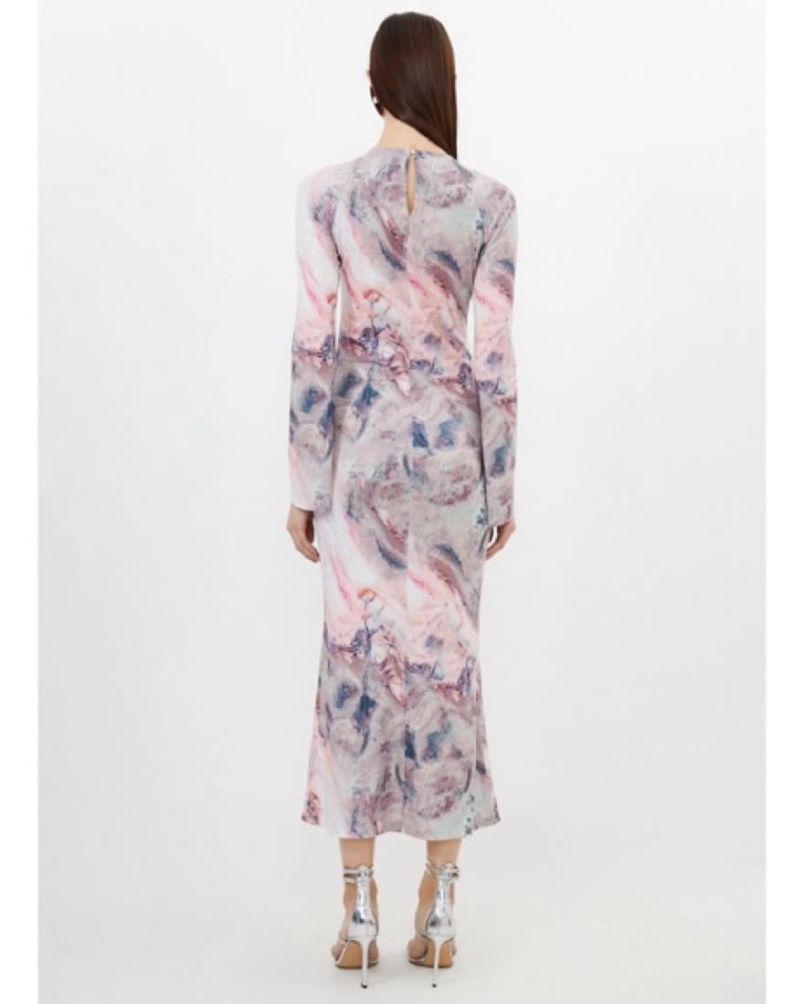 Karen Millen Marble Print Maxi Dress - Image 4