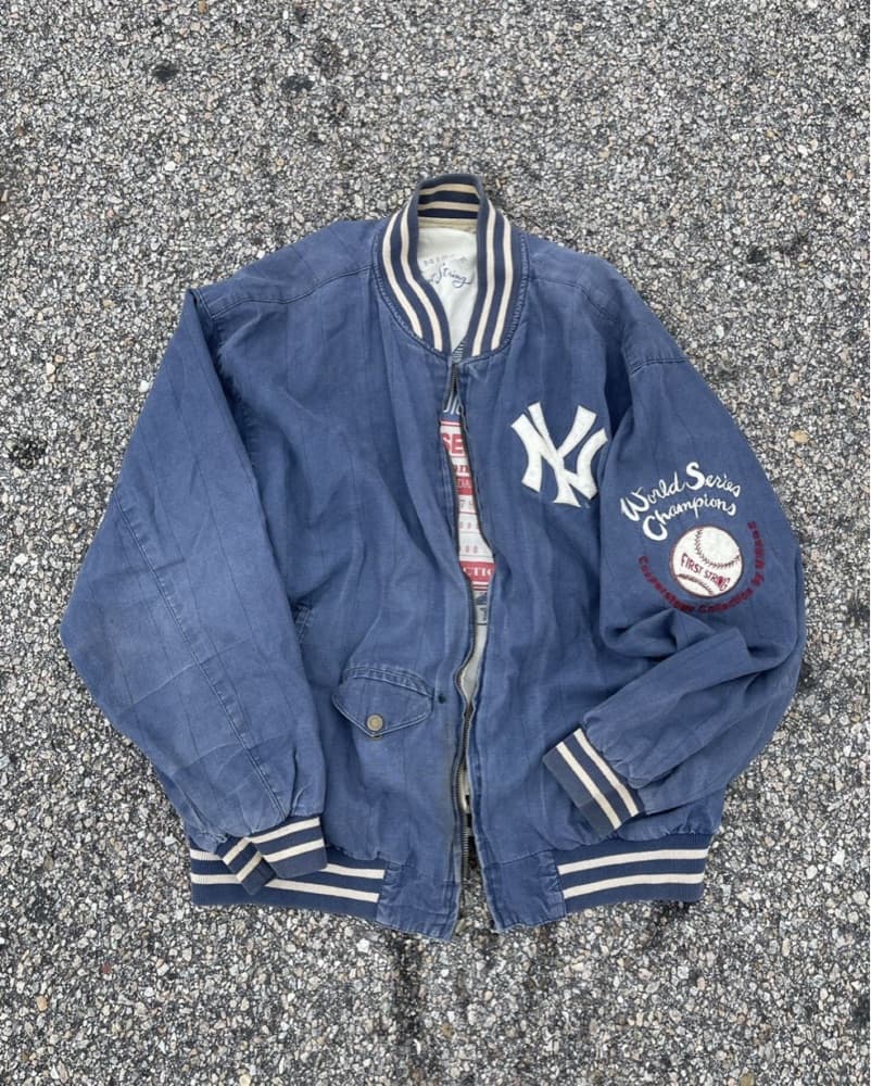 Vintage Yankees Varsity Jacket - Image 1