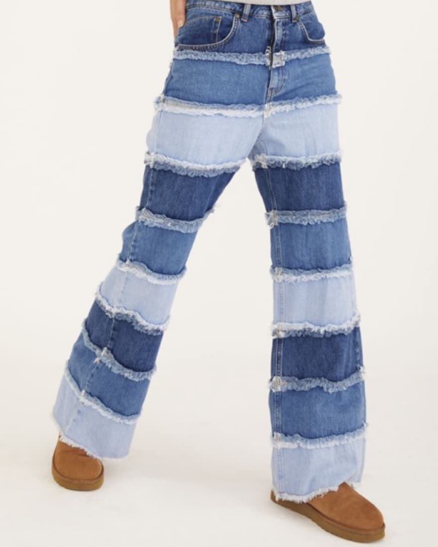 THE RAGGED PRIEST SHREDDED PANELED DENIM - Image 2