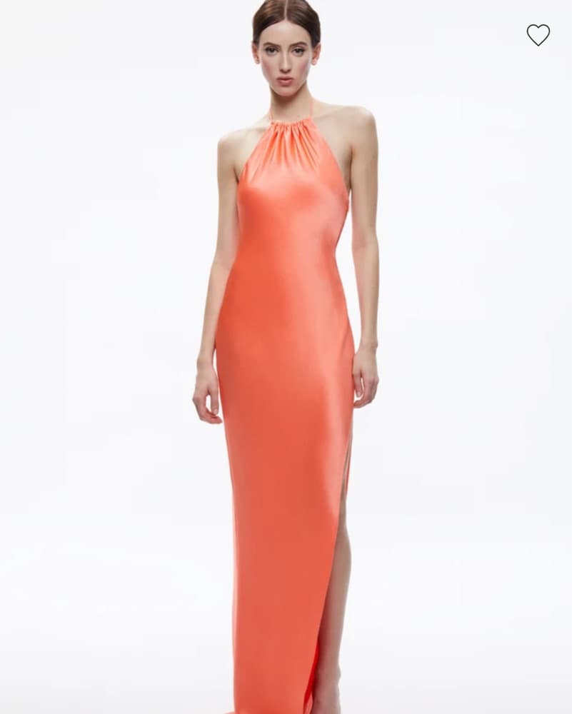 Open Back Alice + olivia halter Dress  - Image 1