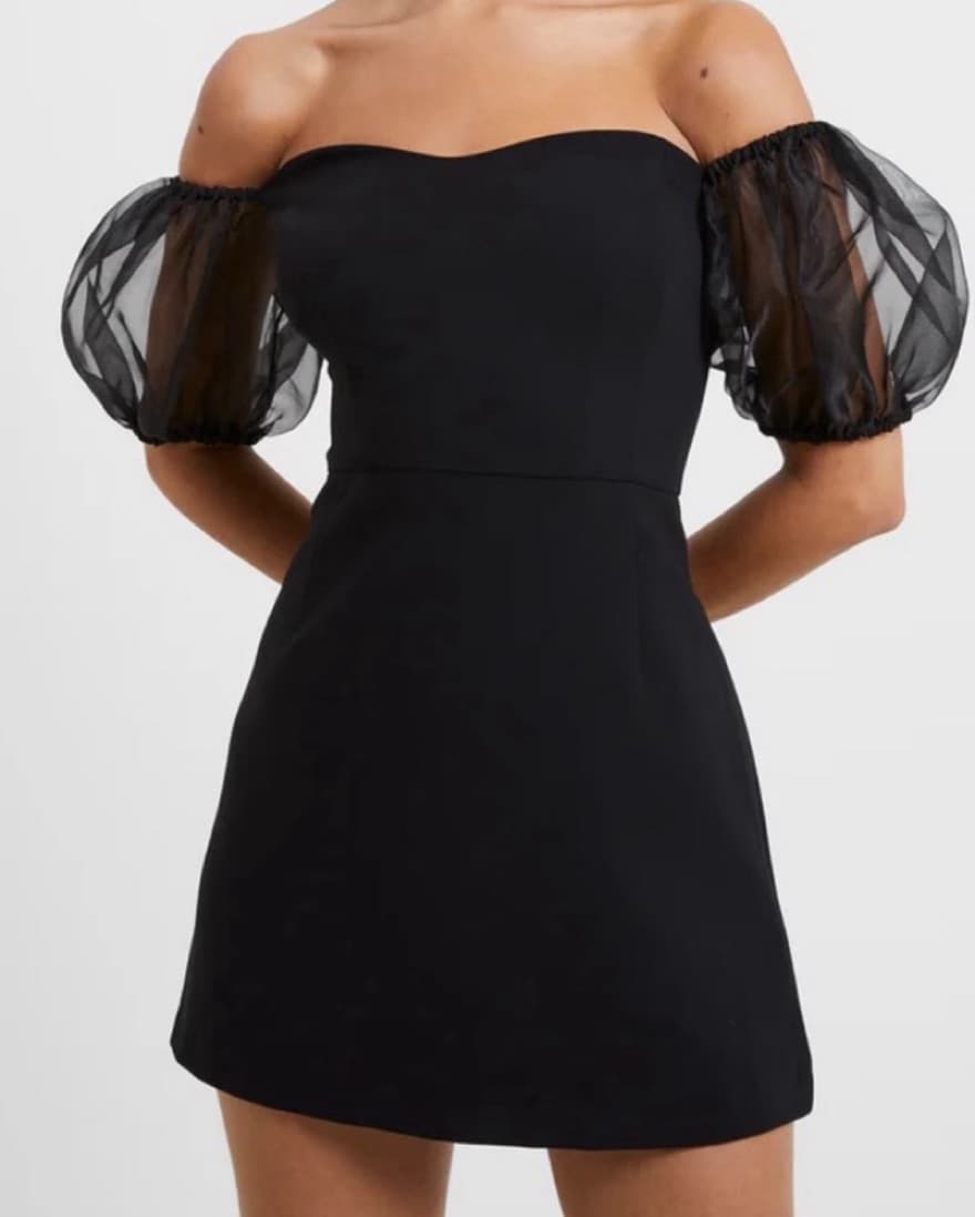 French Connection Black Mini Dress - Image 1