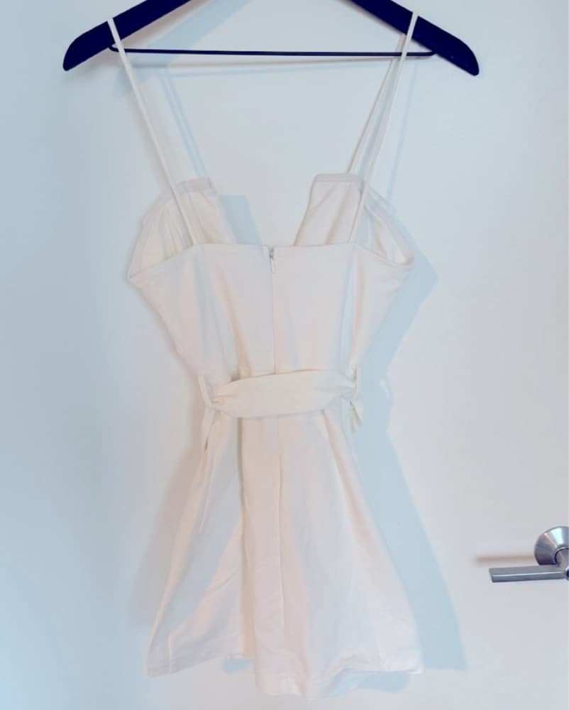 Superdown White Belted Dress - Image 6