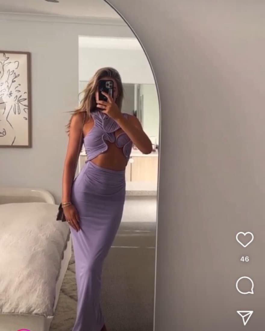 Christopher Esber Venus Tank Dress Lilac - Image 5
