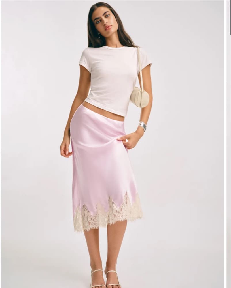 Reformation Carolina Silk Skirt  - Image 1