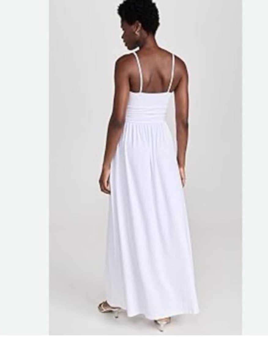 Susana Monaco Slit Front Dress White - Image 2