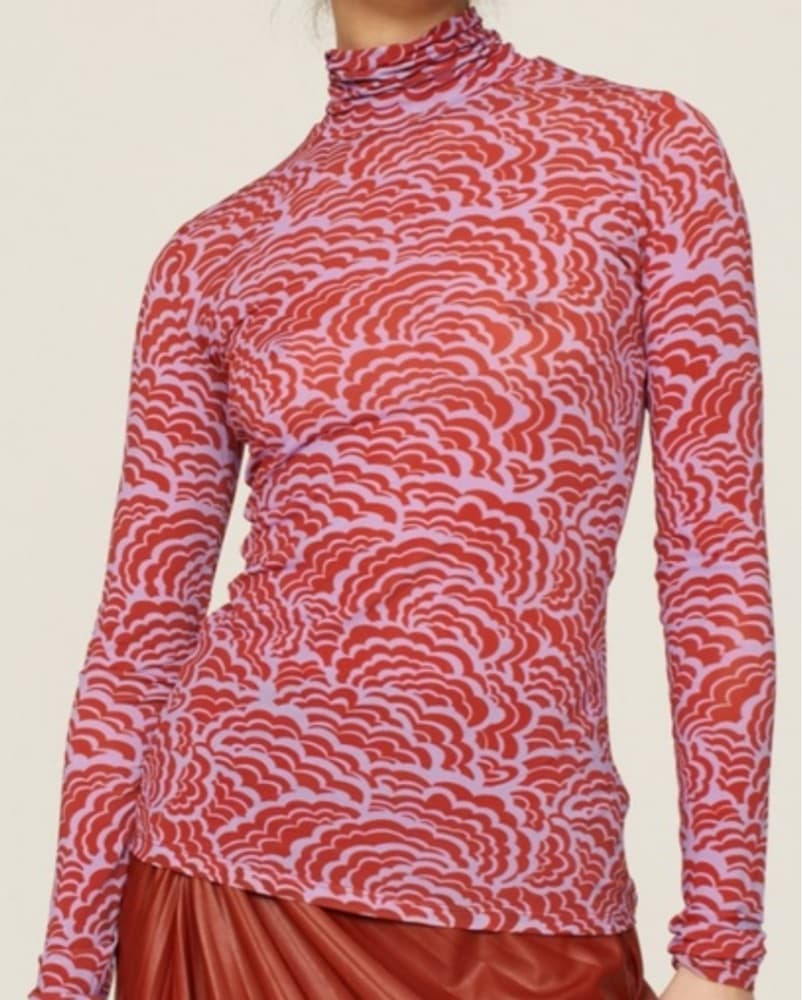 A.L.C - James Top in Deep Lilac & Spice  - Image 2