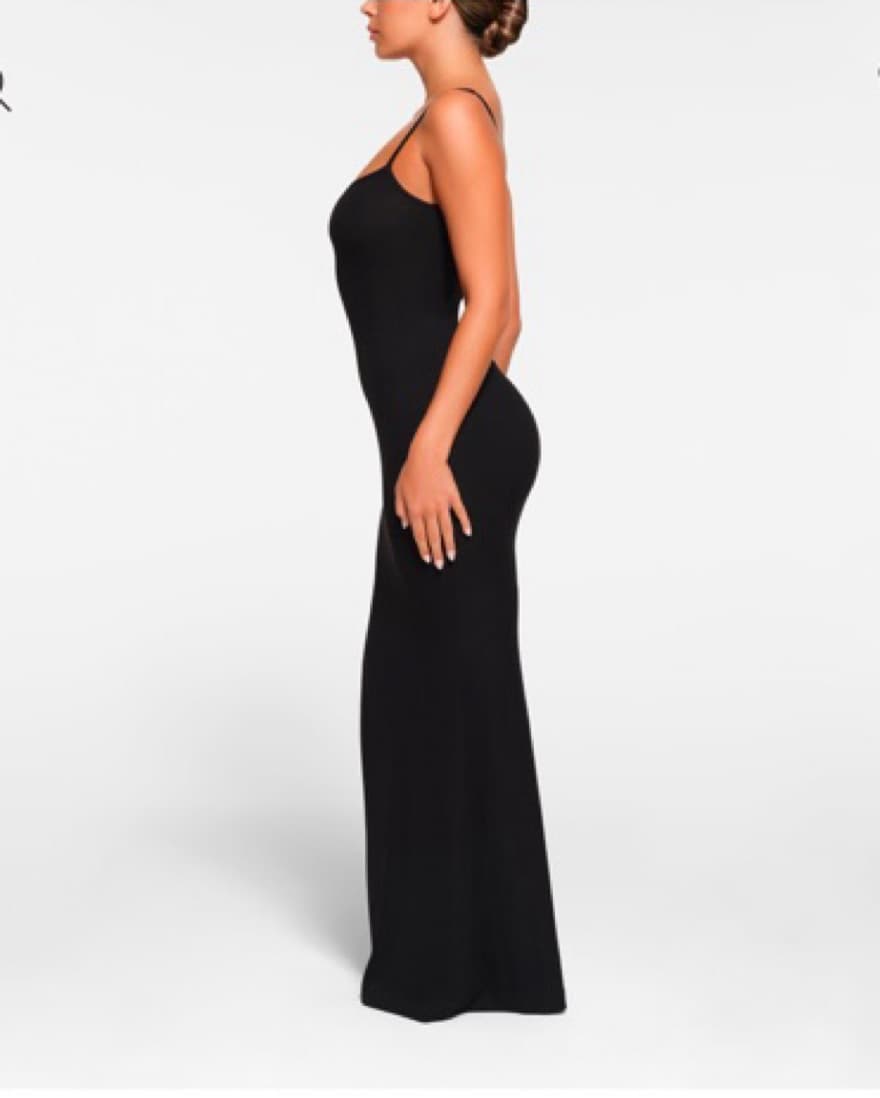 Black Skims Long Slip Dress - Image 2