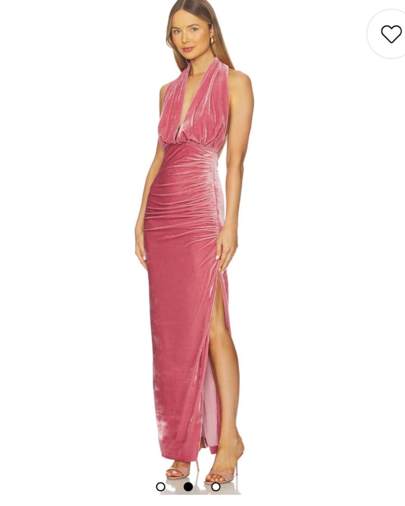 Mauve Velvet Gown  - Image 3