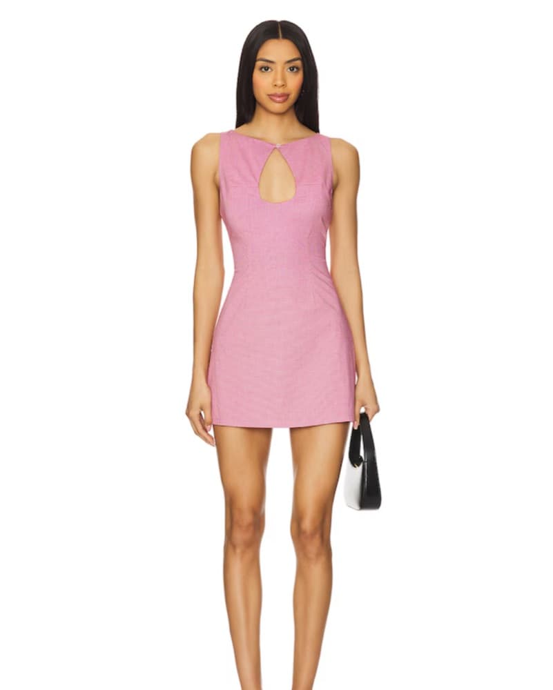 Keyhole Red Mini Dress Revolve - Image 1