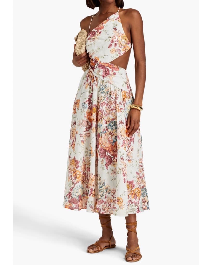 Zimmermann Cutout floral-print Midi - Image 1