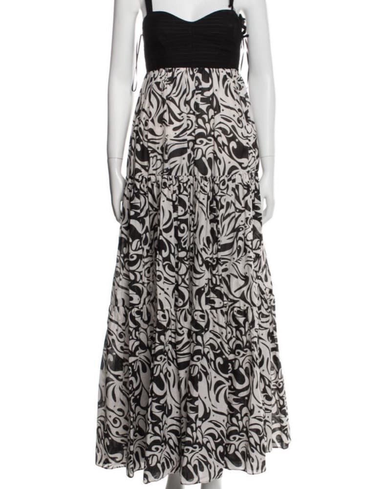 Pinko black and white patterned maxi  - Image 2