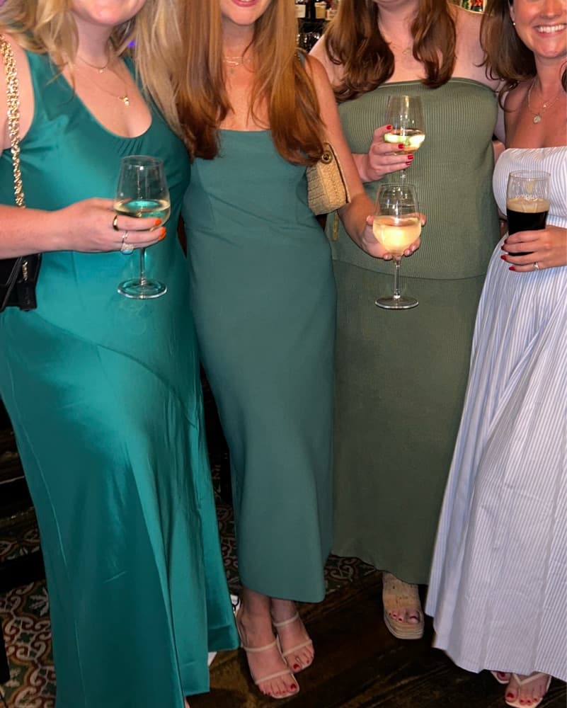 Squareneck Column Midi Dress - Image 2