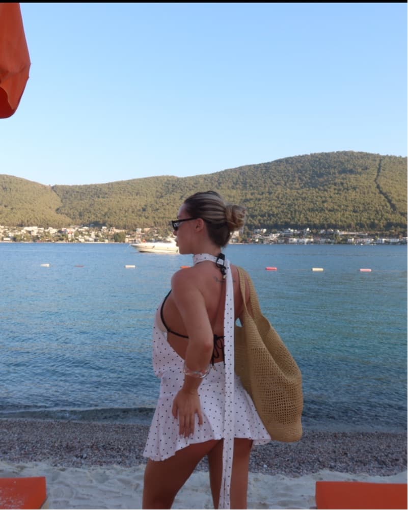 Polka Dot Beach Dress - Image 1