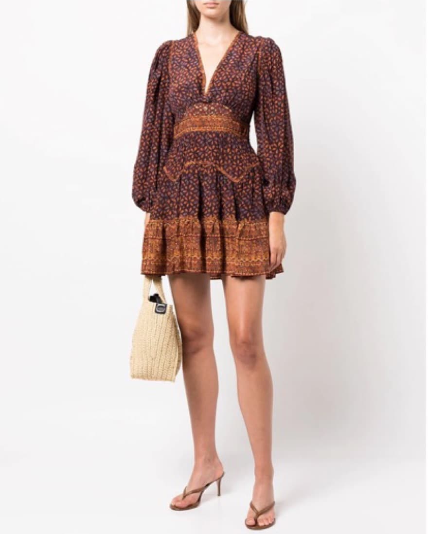 Ulla Johnson Floral Silk Mini Dress - Image 1