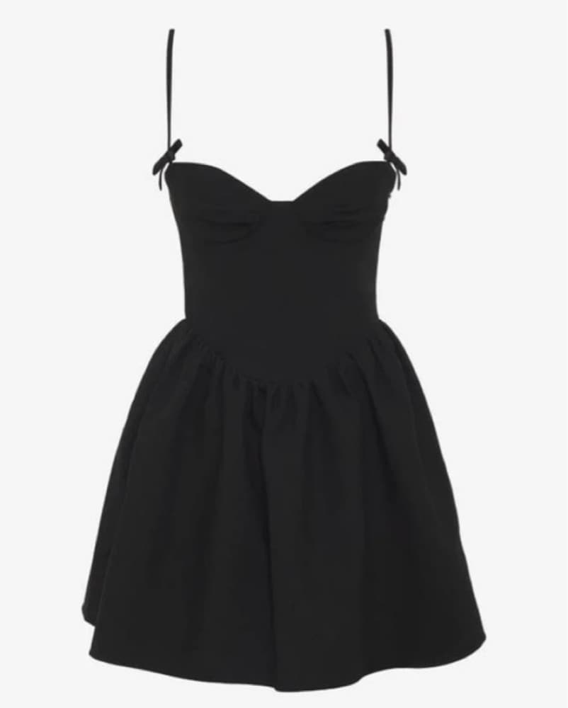 Rumored Black Mini Dress - Image 3