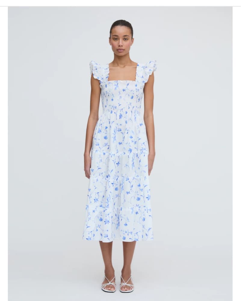 Hill House Ellie NapDress Blue Botanical - Image 1