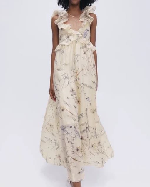 H&M Ruffled Floral Dress - Image 1