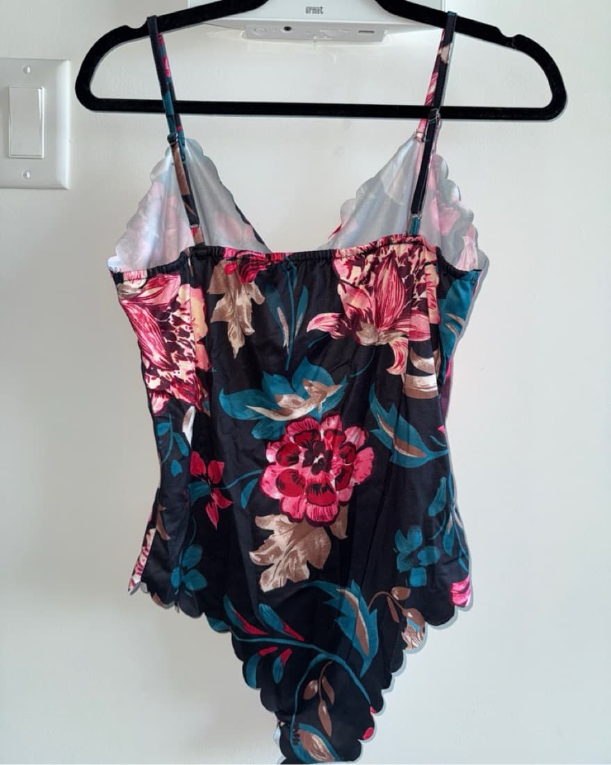 Valentine Floral Cami Stretch Bodysuit - Image 3