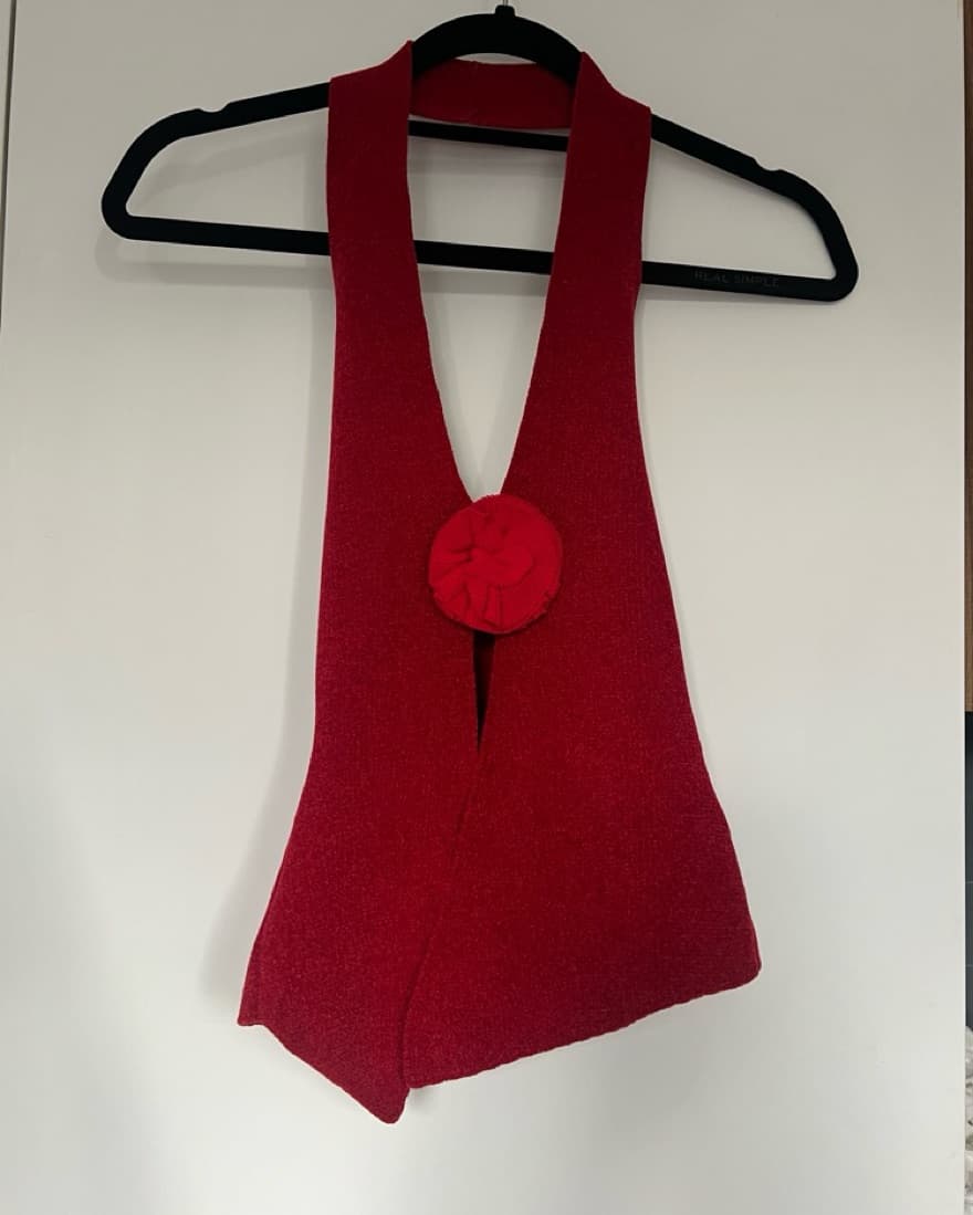 With Jean Rose Top | Red - Image 3