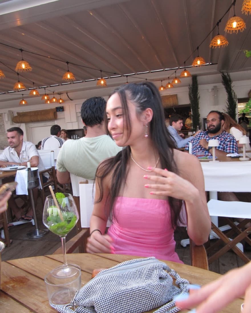 Pink Strapless Mini Dress - Image 1