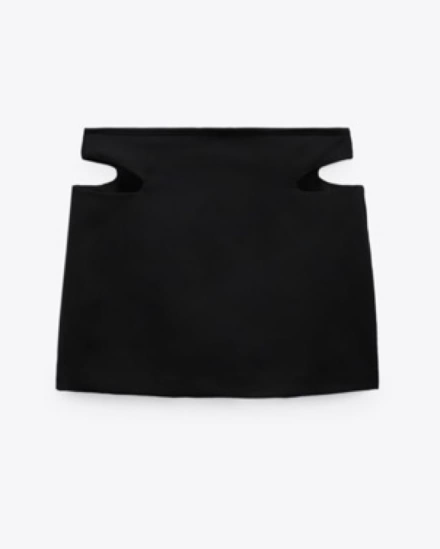Black Cut Out Skort - Image 2
